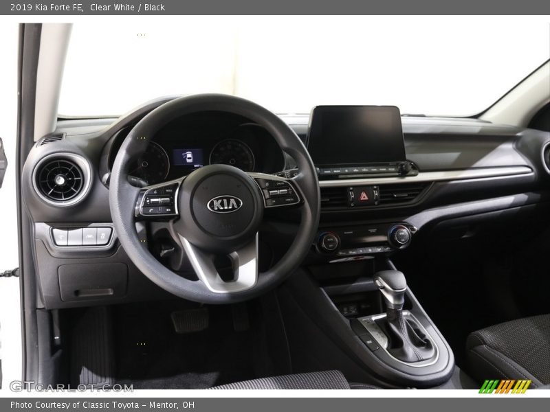 Clear White / Black 2019 Kia Forte FE