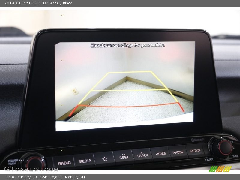 Clear White / Black 2019 Kia Forte FE