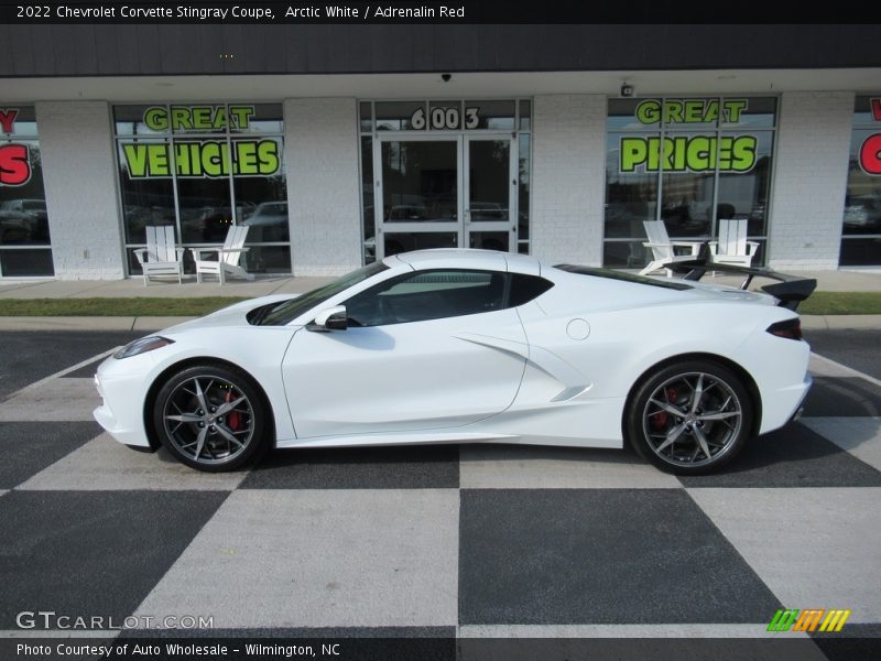 Arctic White / Adrenalin Red 2022 Chevrolet Corvette Stingray Coupe