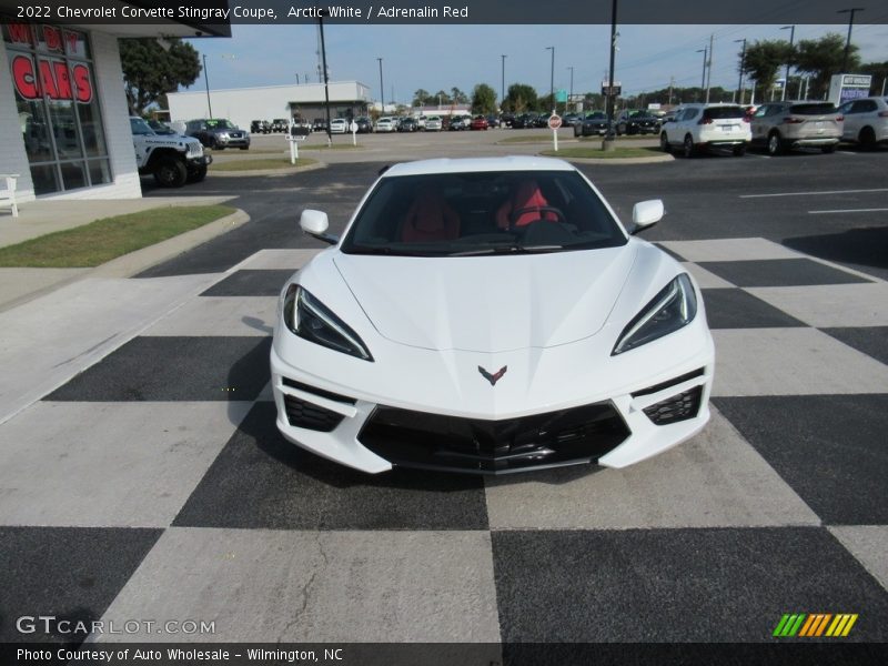 Arctic White / Adrenalin Red 2022 Chevrolet Corvette Stingray Coupe