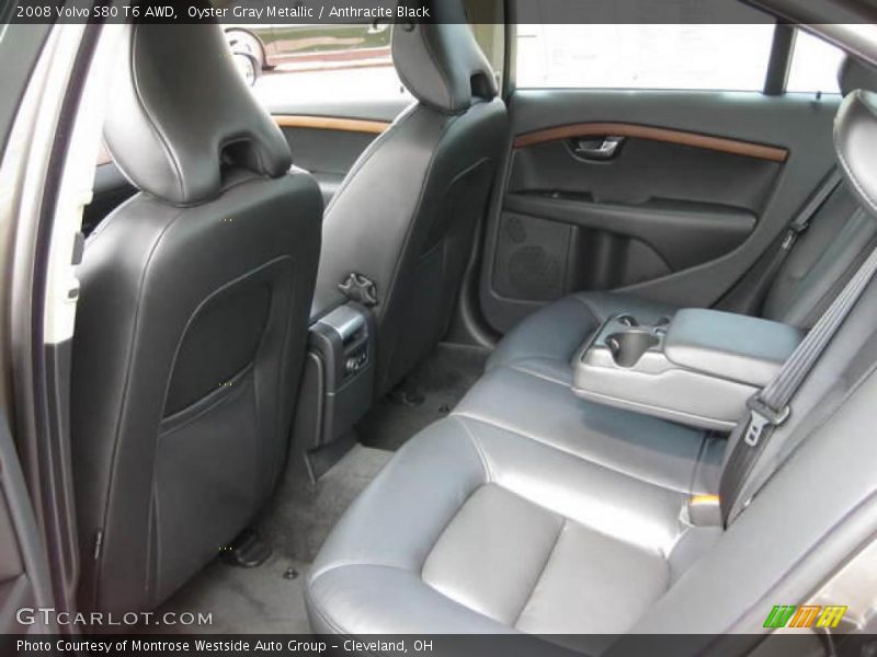 Oyster Gray Metallic / Anthracite Black 2008 Volvo S80 T6 AWD
