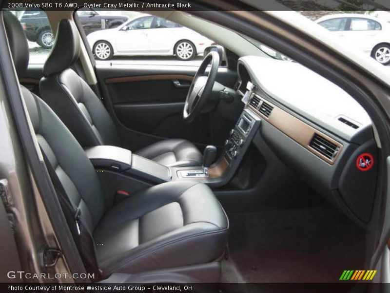 Oyster Gray Metallic / Anthracite Black 2008 Volvo S80 T6 AWD