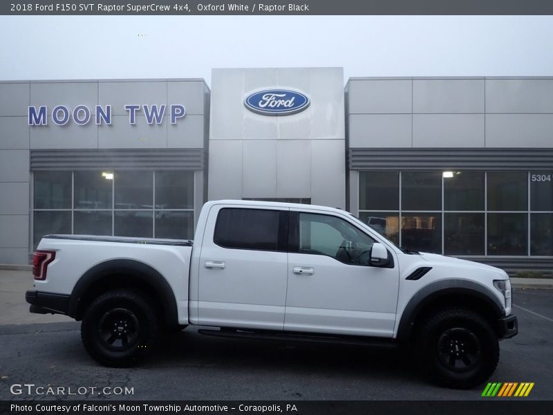Oxford White / Raptor Black 2018 Ford F150 SVT Raptor SuperCrew 4x4