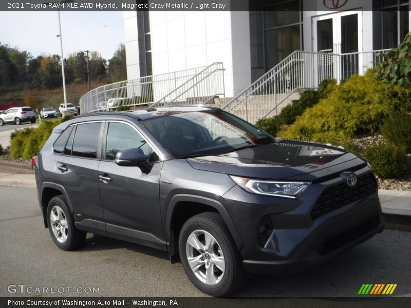 Front 3/4 View of 2021 RAV4 XLE AWD Hybrid