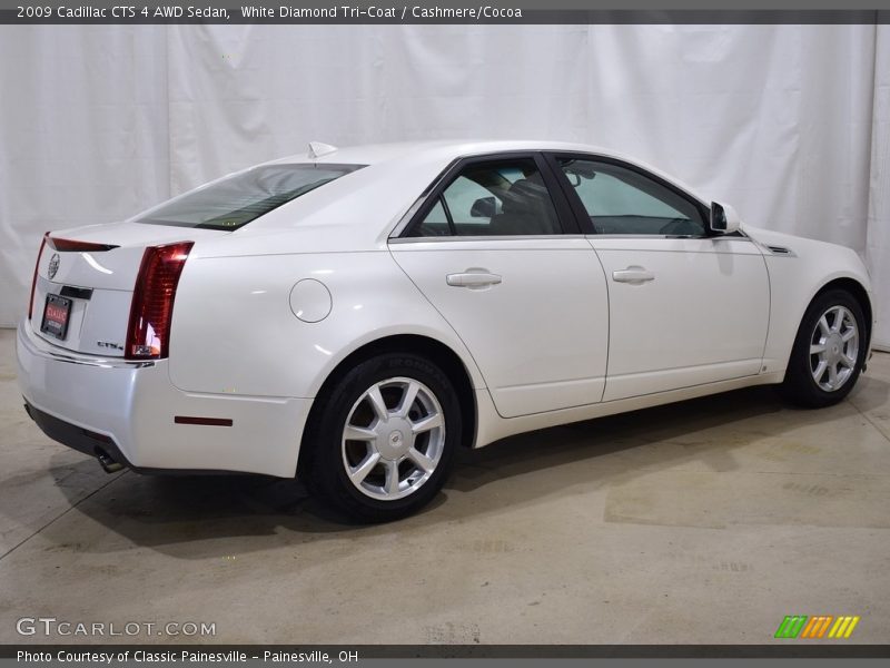 White Diamond Tri-Coat / Cashmere/Cocoa 2009 Cadillac CTS 4 AWD Sedan