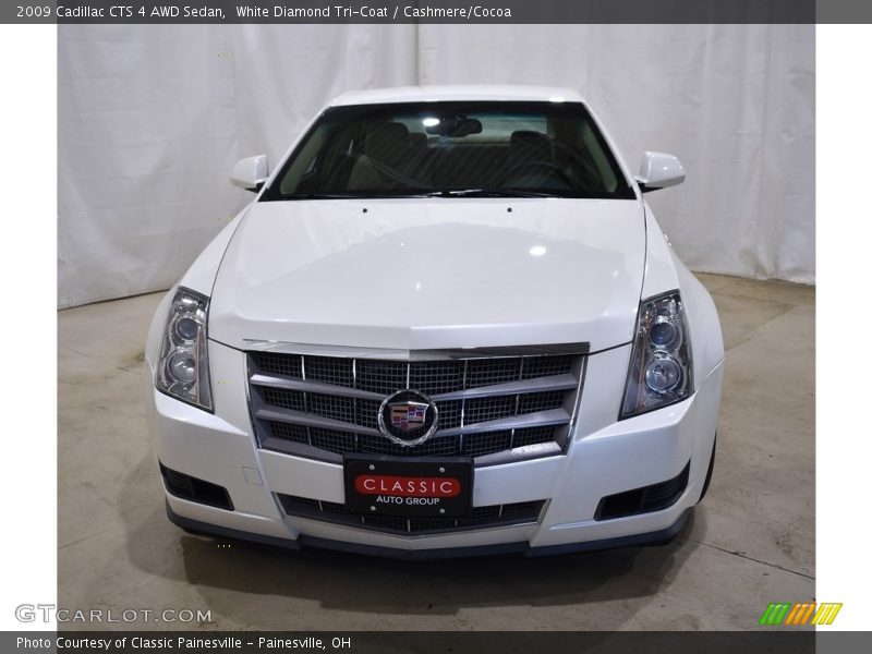 White Diamond Tri-Coat / Cashmere/Cocoa 2009 Cadillac CTS 4 AWD Sedan