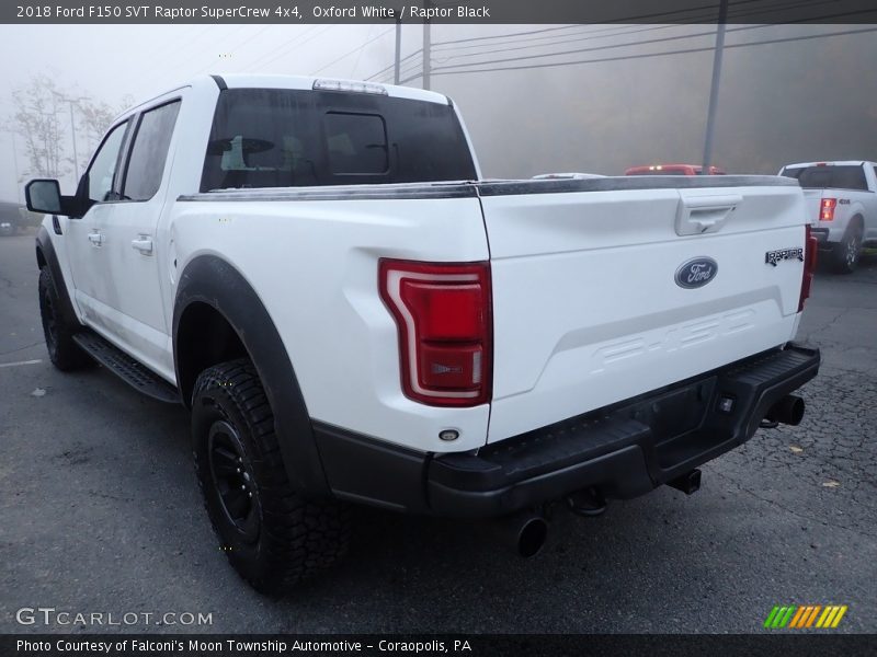 Oxford White / Raptor Black 2018 Ford F150 SVT Raptor SuperCrew 4x4