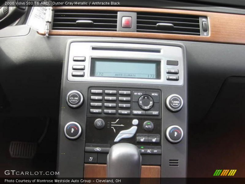 Oyster Gray Metallic / Anthracite Black 2008 Volvo S80 T6 AWD