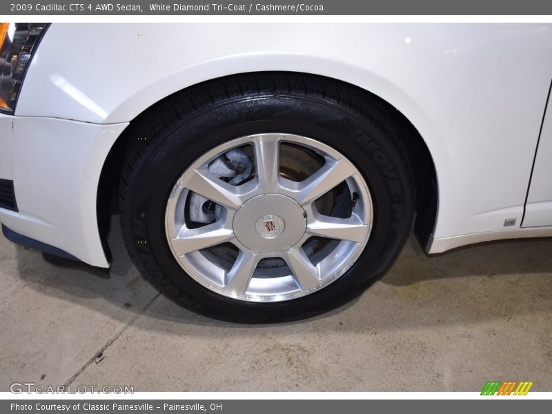 White Diamond Tri-Coat / Cashmere/Cocoa 2009 Cadillac CTS 4 AWD Sedan