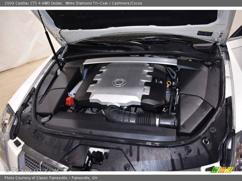 White Diamond Tri-Coat / Cashmere/Cocoa 2009 Cadillac CTS 4 AWD Sedan