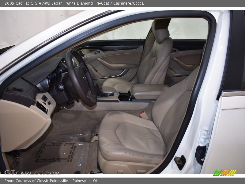 White Diamond Tri-Coat / Cashmere/Cocoa 2009 Cadillac CTS 4 AWD Sedan