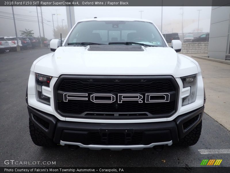 Oxford White / Raptor Black 2018 Ford F150 SVT Raptor SuperCrew 4x4