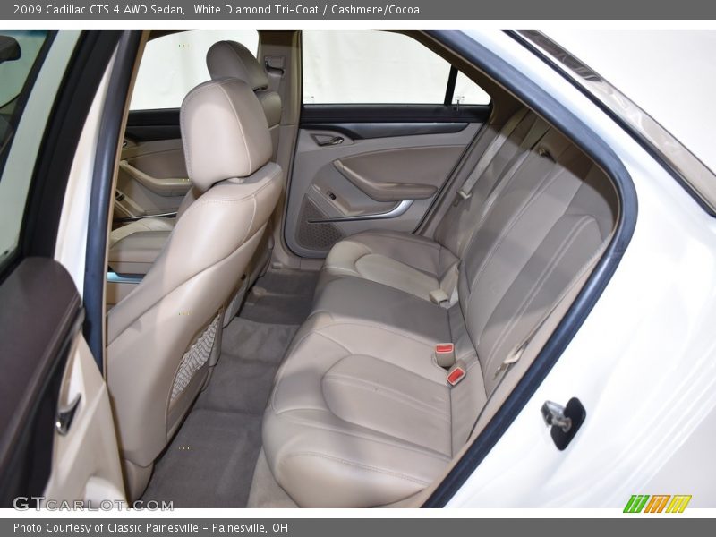 White Diamond Tri-Coat / Cashmere/Cocoa 2009 Cadillac CTS 4 AWD Sedan