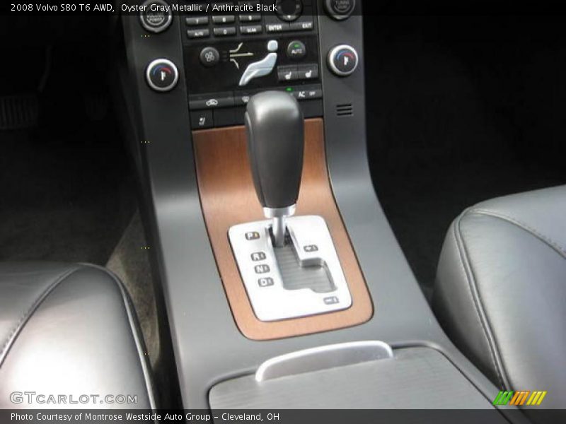 Oyster Gray Metallic / Anthracite Black 2008 Volvo S80 T6 AWD