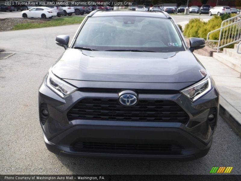 Magnetic Gray Metallic / Light Gray 2021 Toyota RAV4 XLE AWD Hybrid