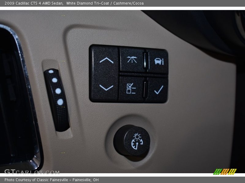 White Diamond Tri-Coat / Cashmere/Cocoa 2009 Cadillac CTS 4 AWD Sedan
