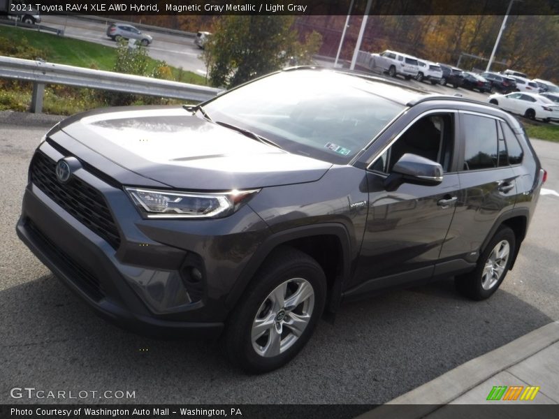 Magnetic Gray Metallic / Light Gray 2021 Toyota RAV4 XLE AWD Hybrid