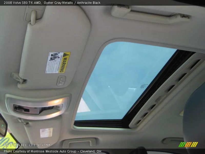 Oyster Gray Metallic / Anthracite Black 2008 Volvo S80 T6 AWD