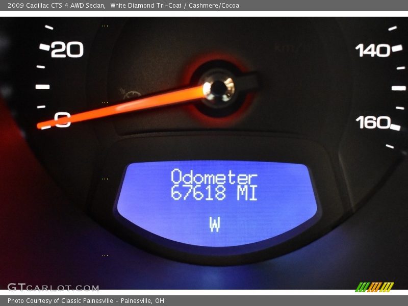 White Diamond Tri-Coat / Cashmere/Cocoa 2009 Cadillac CTS 4 AWD Sedan