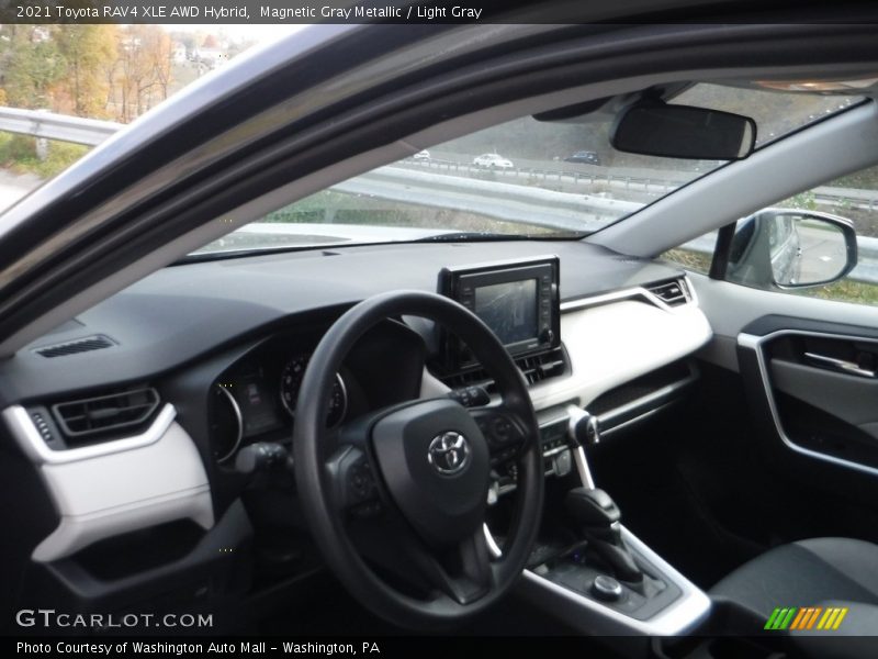 Magnetic Gray Metallic / Light Gray 2021 Toyota RAV4 XLE AWD Hybrid