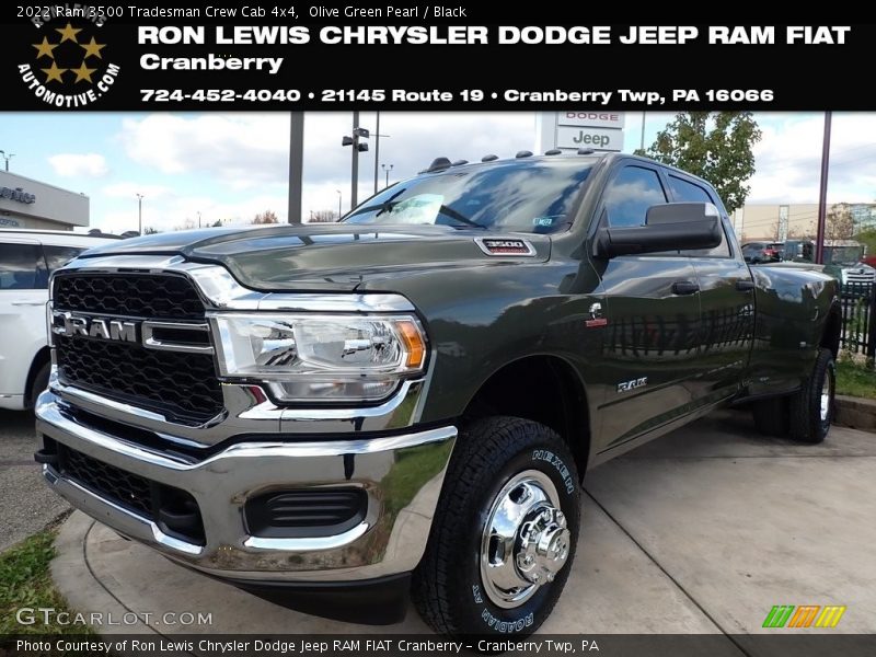 Olive Green Pearl / Black 2022 Ram 3500 Tradesman Crew Cab 4x4