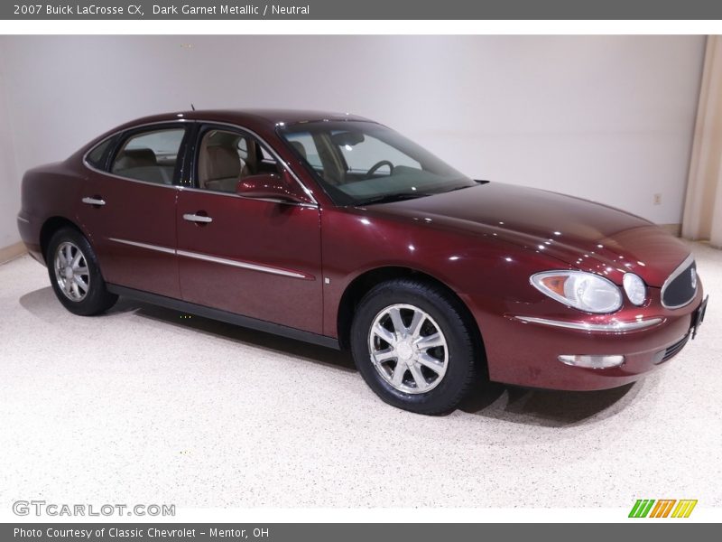 Dark Garnet Metallic / Neutral 2007 Buick LaCrosse CX