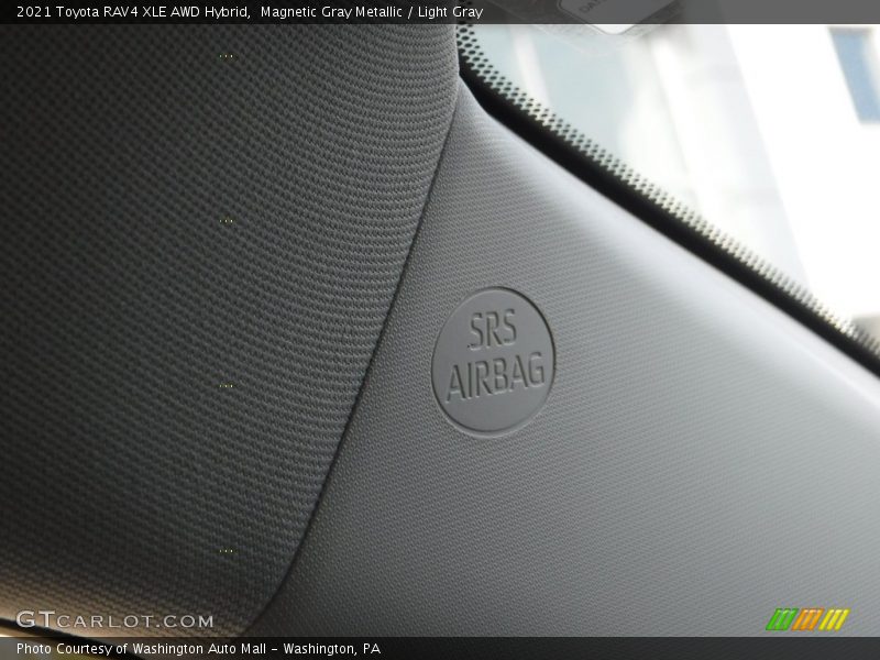 Magnetic Gray Metallic / Light Gray 2021 Toyota RAV4 XLE AWD Hybrid
