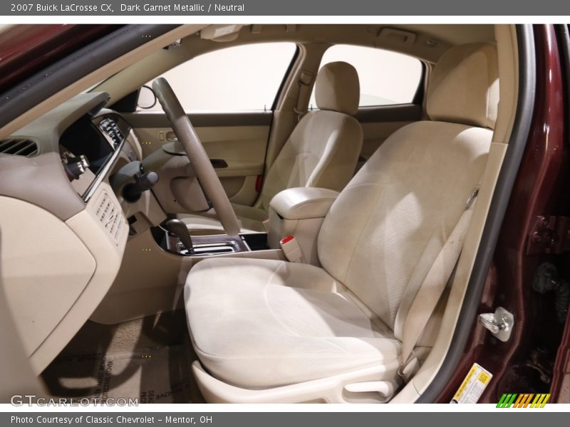 Dark Garnet Metallic / Neutral 2007 Buick LaCrosse CX