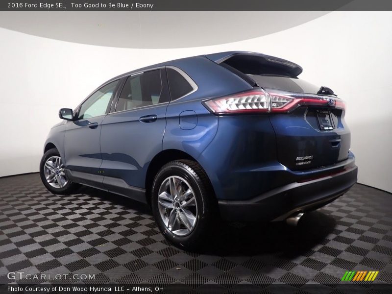 Too Good to Be Blue / Ebony 2016 Ford Edge SEL