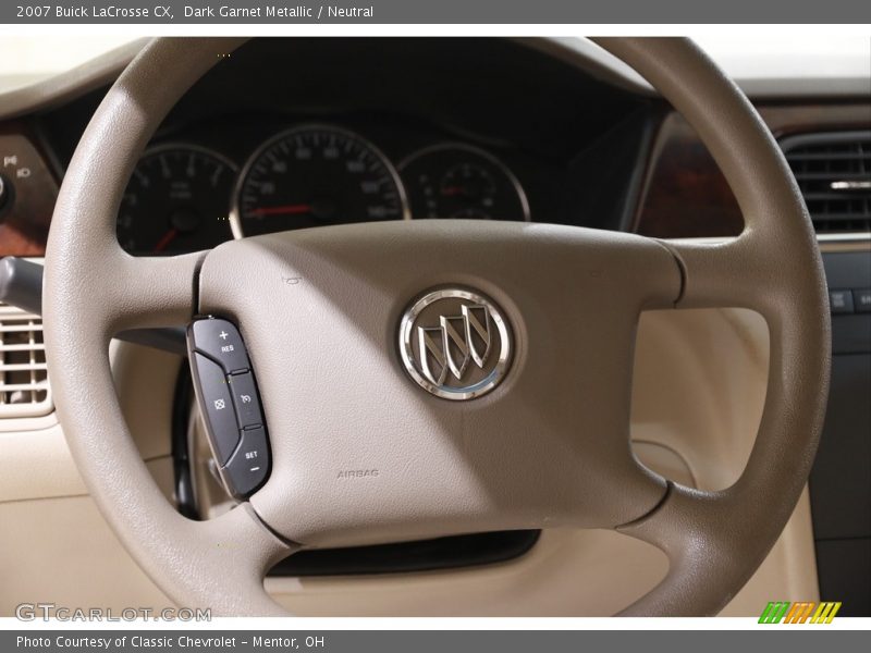 Dark Garnet Metallic / Neutral 2007 Buick LaCrosse CX