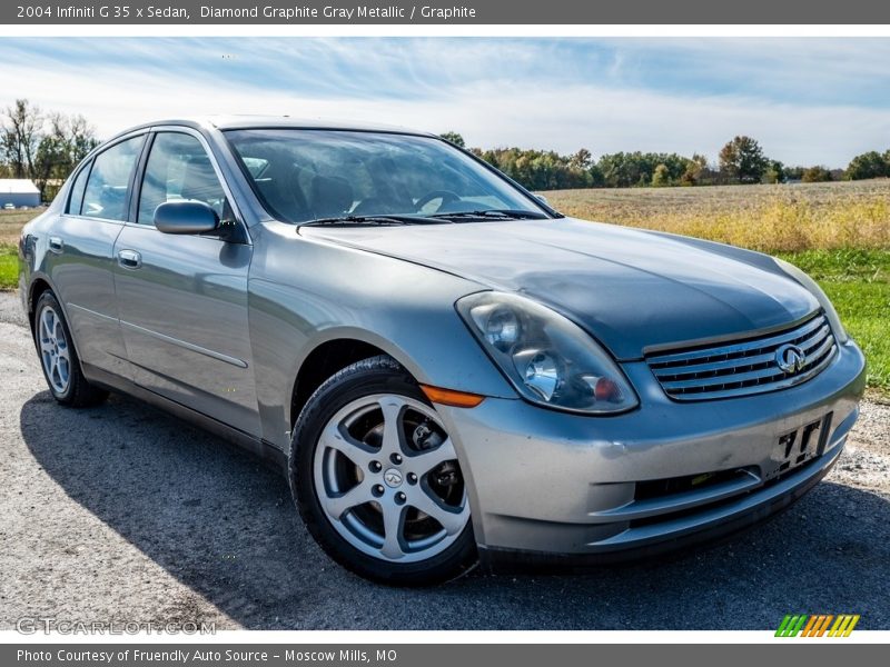 Diamond Graphite Gray Metallic / Graphite 2004 Infiniti G 35 x Sedan