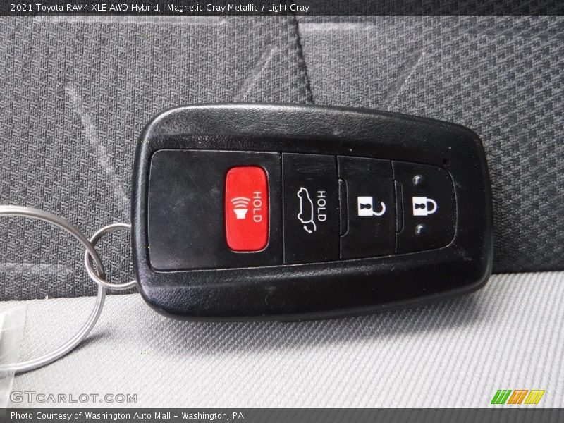 Magnetic Gray Metallic / Light Gray 2021 Toyota RAV4 XLE AWD Hybrid