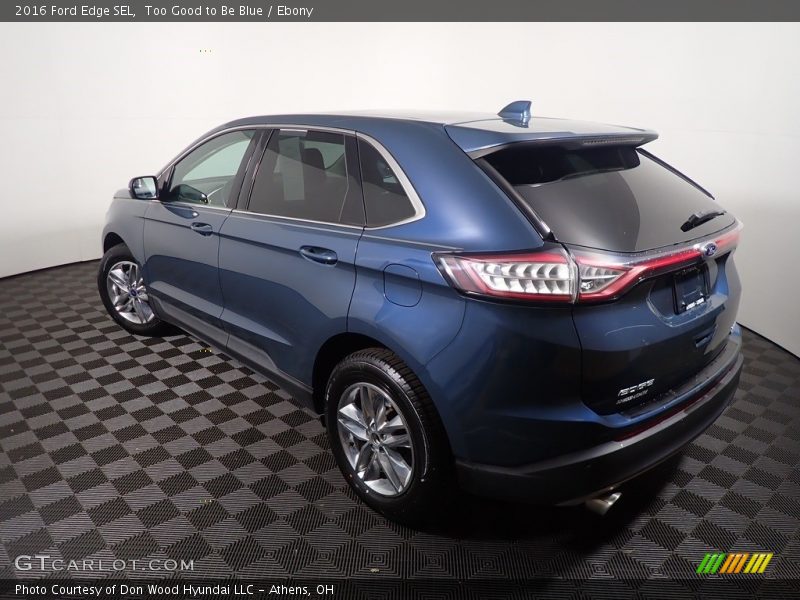 Too Good to Be Blue / Ebony 2016 Ford Edge SEL