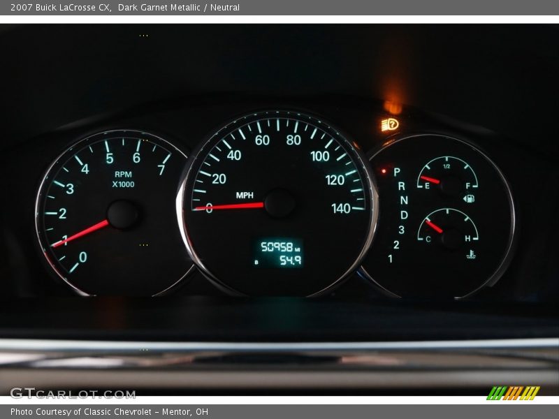 Dark Garnet Metallic / Neutral 2007 Buick LaCrosse CX