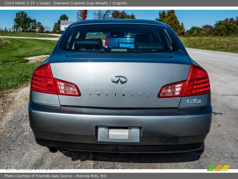 Diamond Graphite Gray Metallic / Graphite 2004 Infiniti G 35 x Sedan