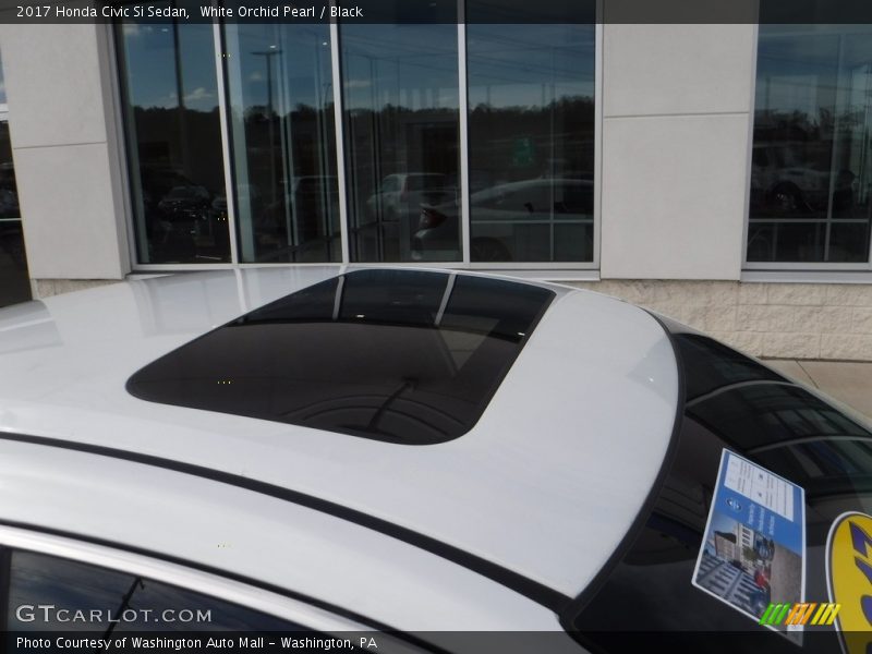 White Orchid Pearl / Black 2017 Honda Civic Si Sedan