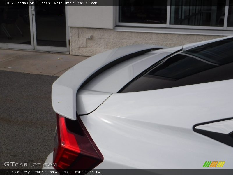 White Orchid Pearl / Black 2017 Honda Civic Si Sedan