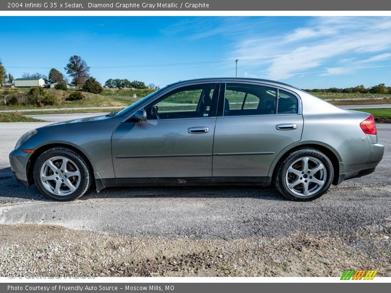 Diamond Graphite Gray Metallic / Graphite 2004 Infiniti G 35 x Sedan
