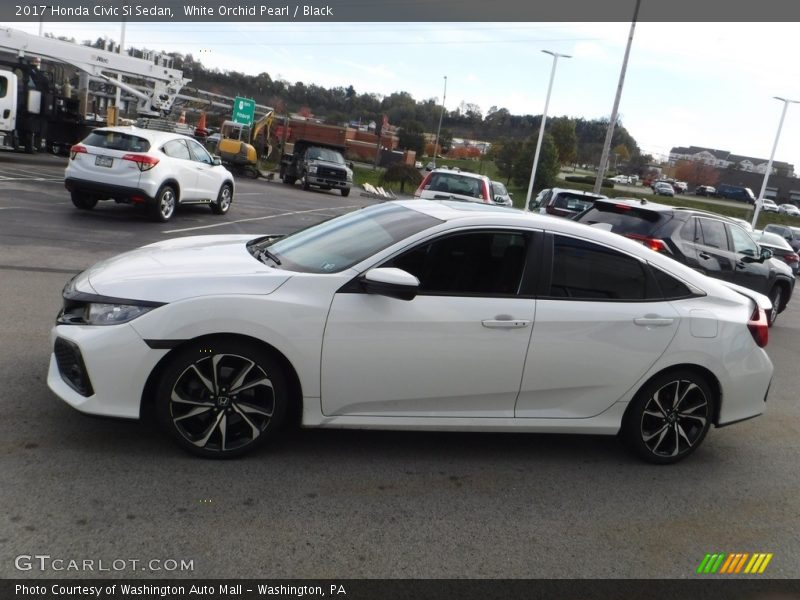 White Orchid Pearl / Black 2017 Honda Civic Si Sedan
