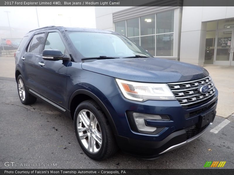 Blue Jeans / Medium Light Camel 2017 Ford Explorer Limited 4WD