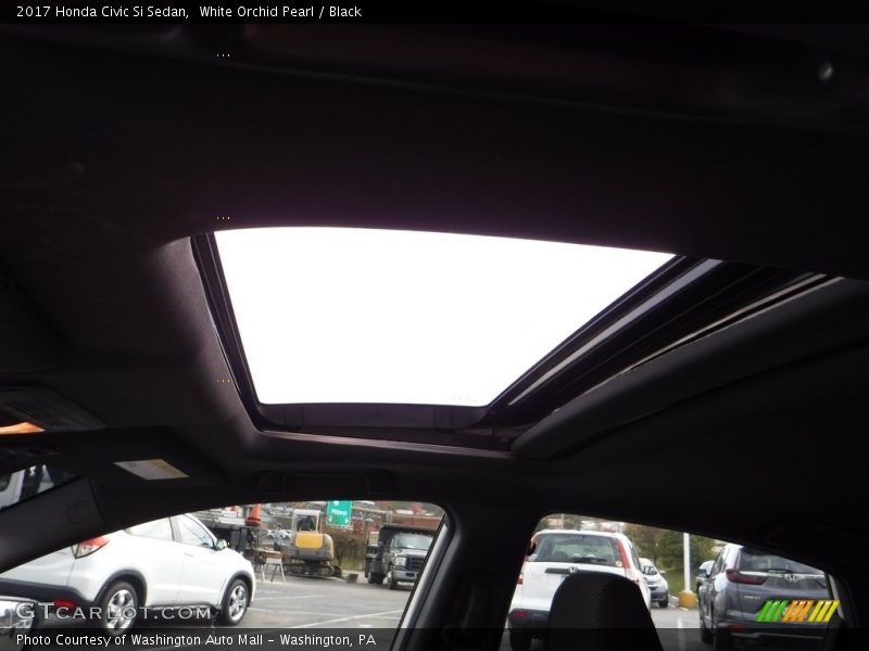 White Orchid Pearl / Black 2017 Honda Civic Si Sedan