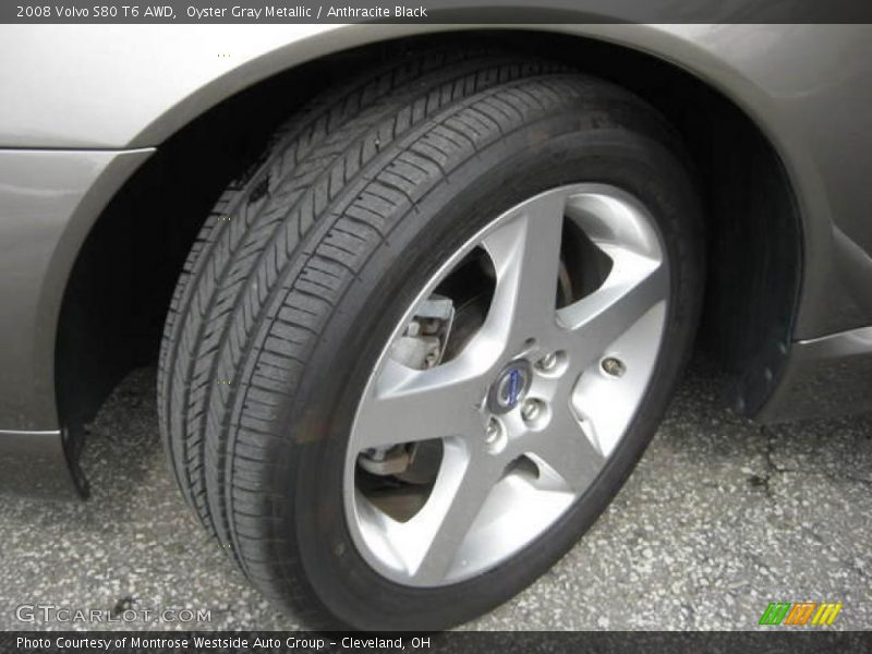 Oyster Gray Metallic / Anthracite Black 2008 Volvo S80 T6 AWD