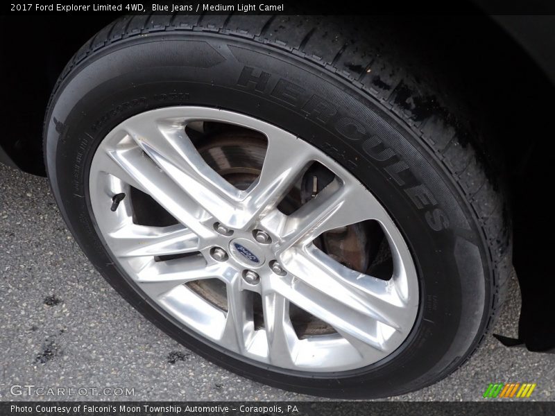 Blue Jeans / Medium Light Camel 2017 Ford Explorer Limited 4WD