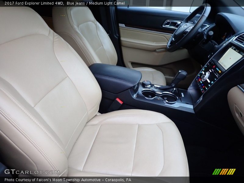 Blue Jeans / Medium Light Camel 2017 Ford Explorer Limited 4WD