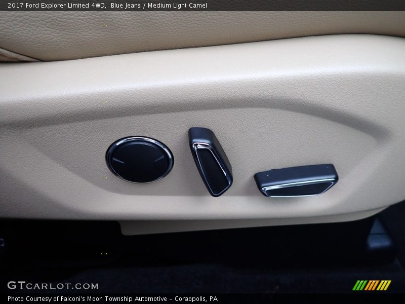 Blue Jeans / Medium Light Camel 2017 Ford Explorer Limited 4WD