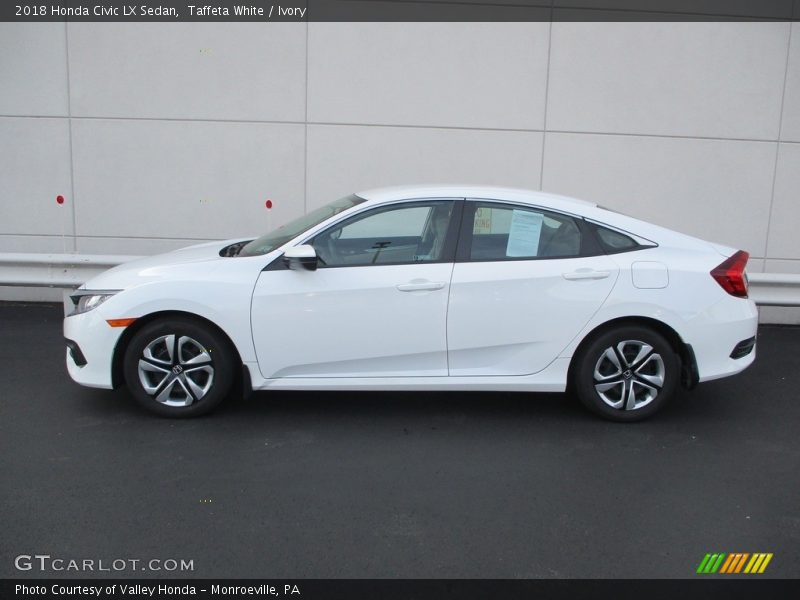 Taffeta White / Ivory 2018 Honda Civic LX Sedan