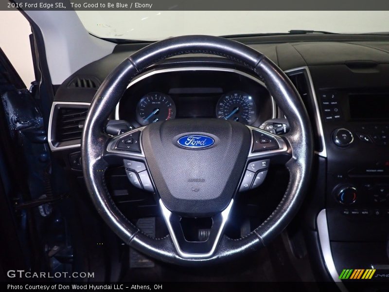 Too Good to Be Blue / Ebony 2016 Ford Edge SEL