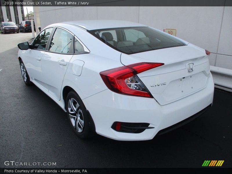 Taffeta White / Ivory 2018 Honda Civic LX Sedan
