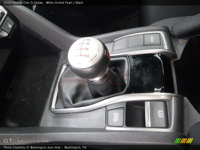 White Orchid Pearl / Black 2017 Honda Civic Si Sedan