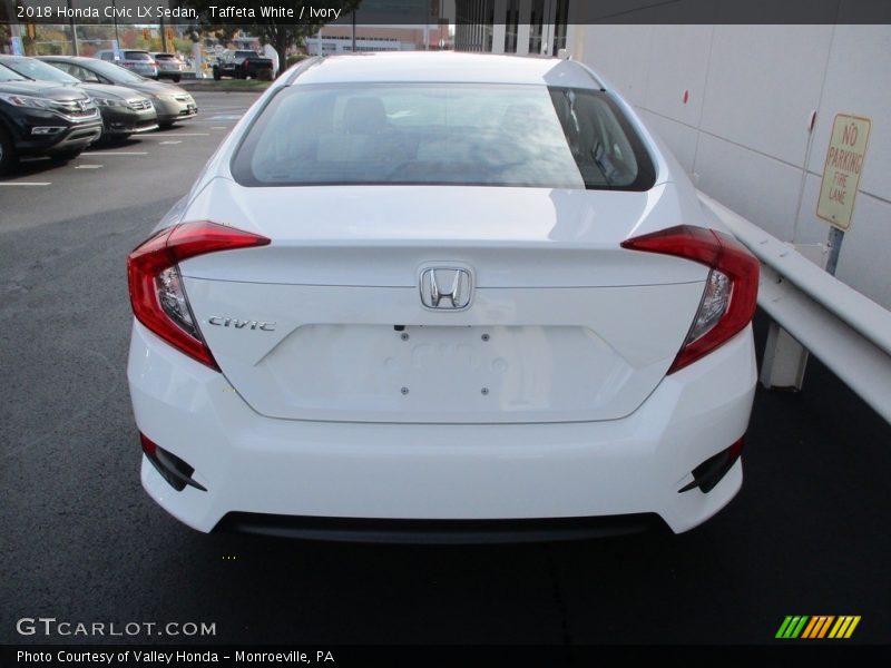 Taffeta White / Ivory 2018 Honda Civic LX Sedan